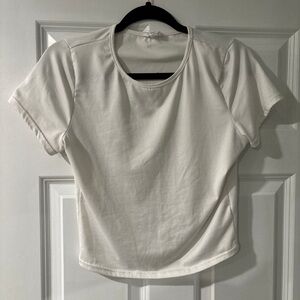 Women’s White Cropped Tee